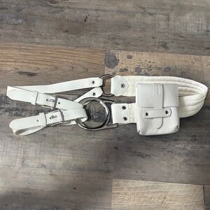 Ralph Lauren White Belt Bag